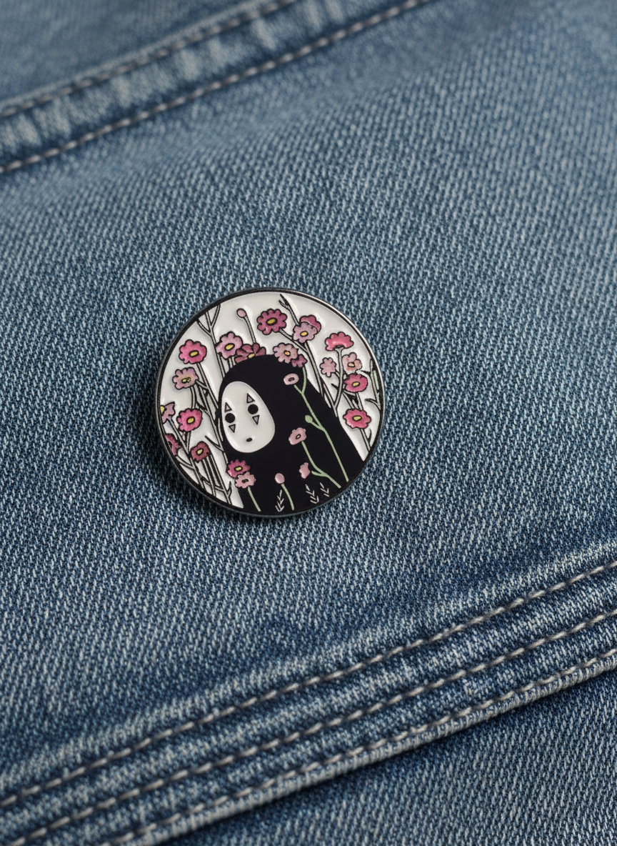No-Face: Peekaboo Petal Pin