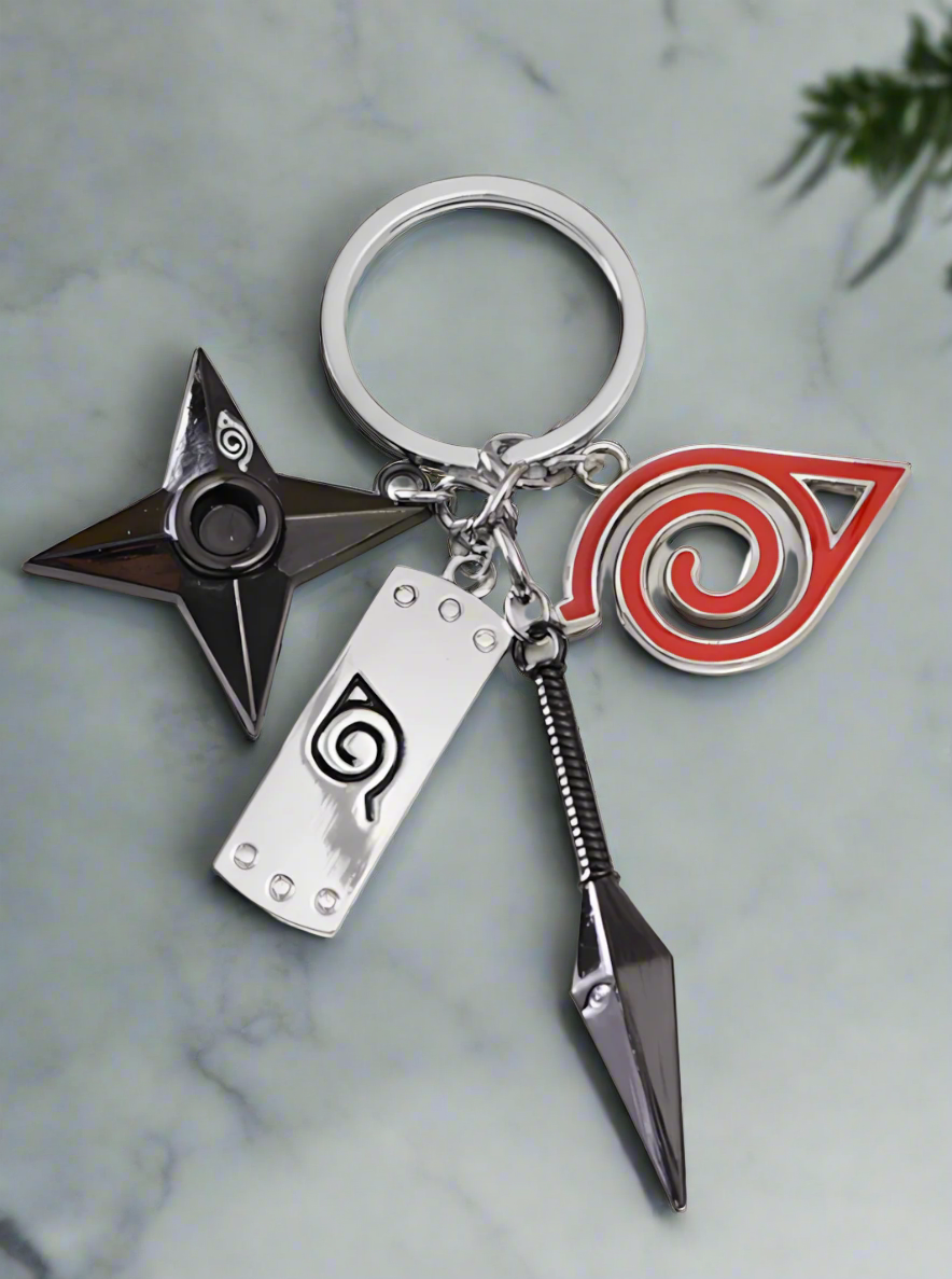 Kunai & Shuriken Keyrings