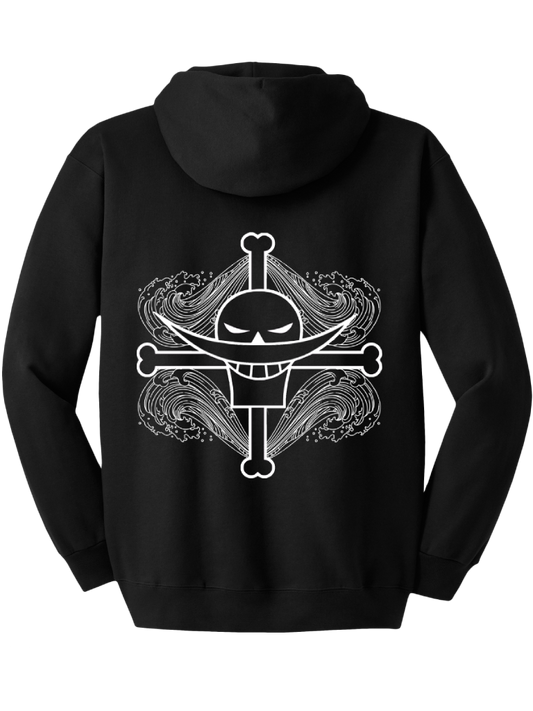 White Beard Double-Printed Hoodie