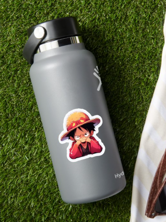 Angry Chibi Luffy Sticker