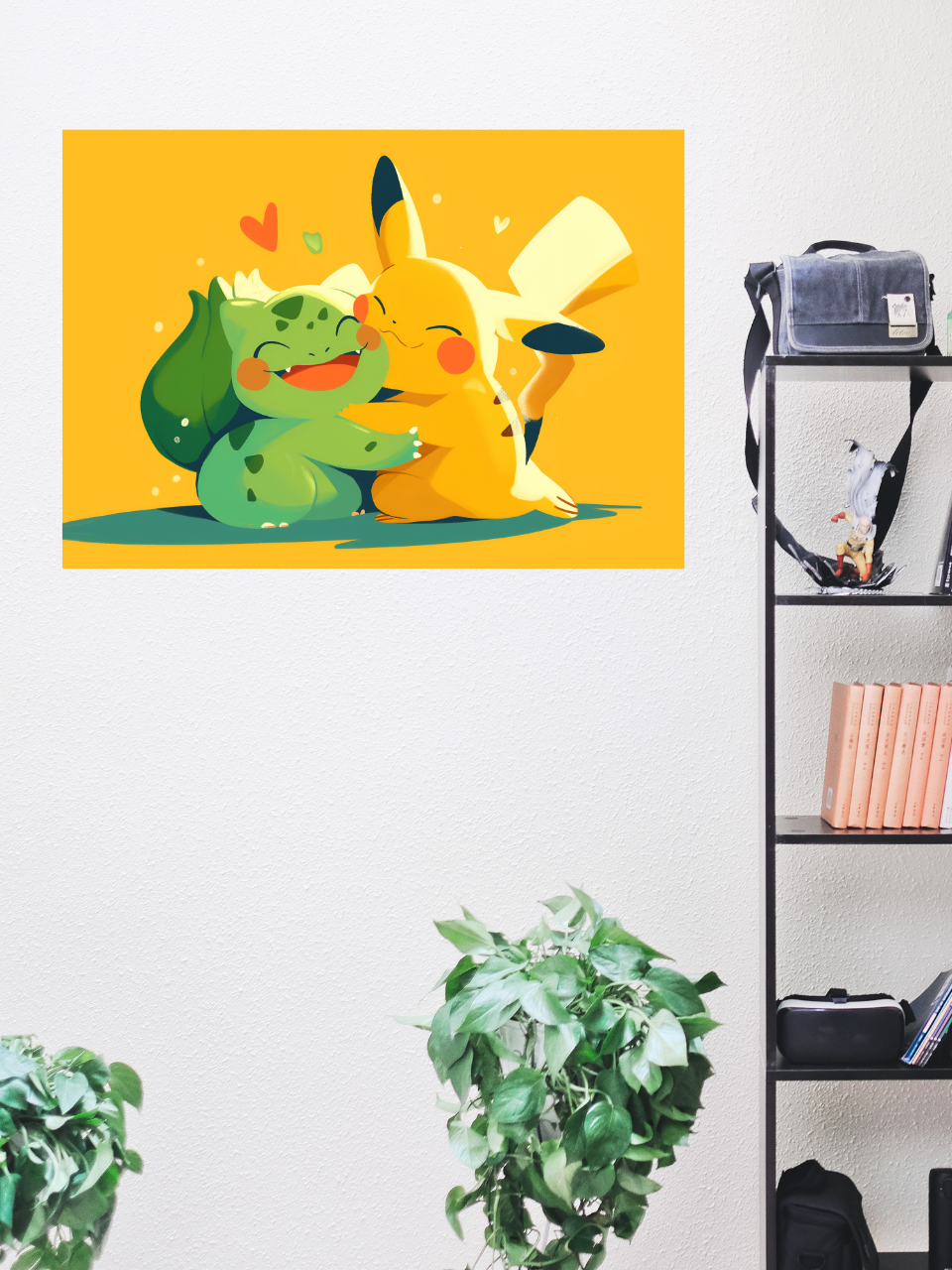 Pikachu x Bulbasaur Poster