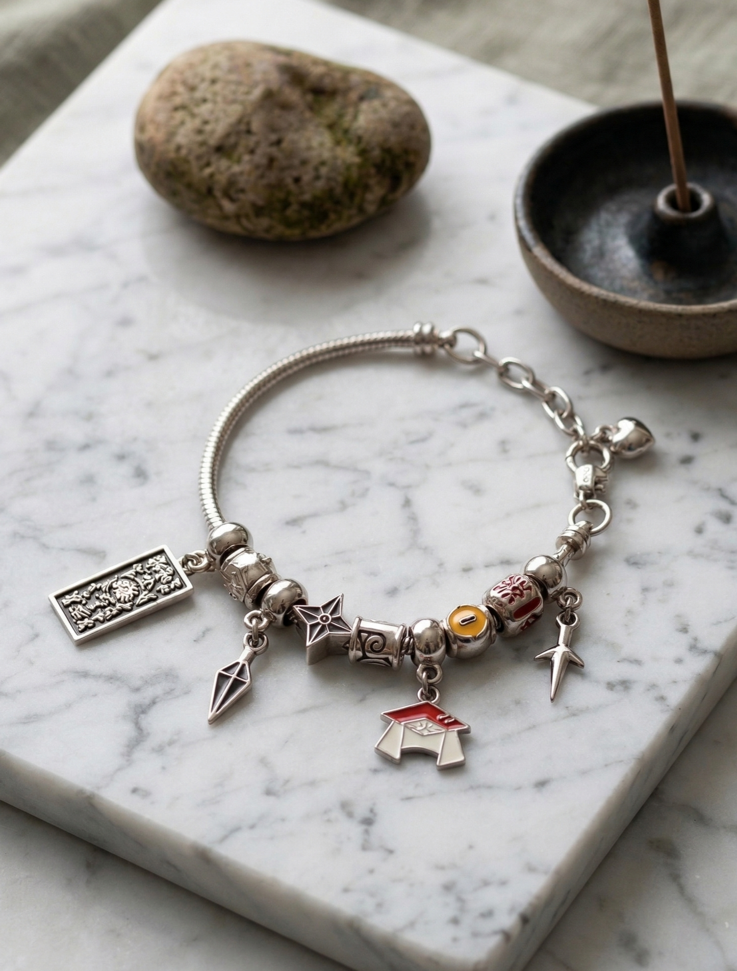 Hidden Leaf Charm Bracelet