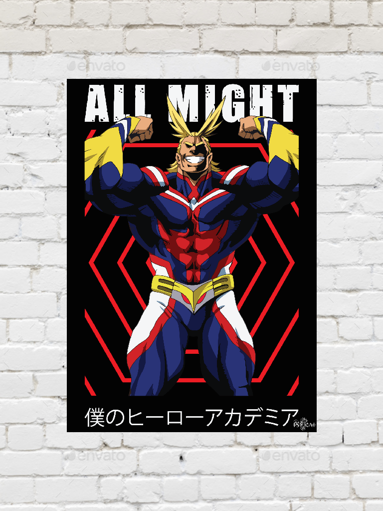 All Might Poster