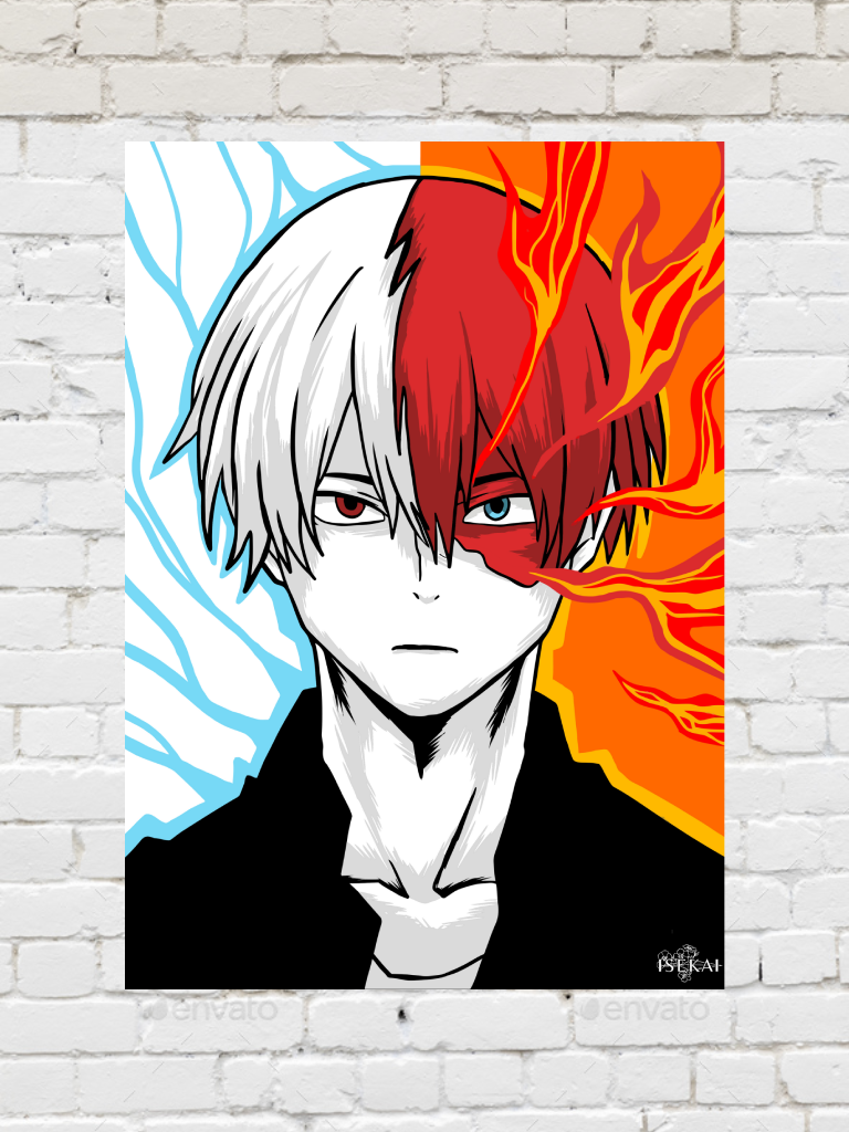 Shoto Todoroki Poster