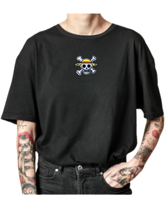 Embroidered One Piece Straw Hats Tee (Limited Edition)