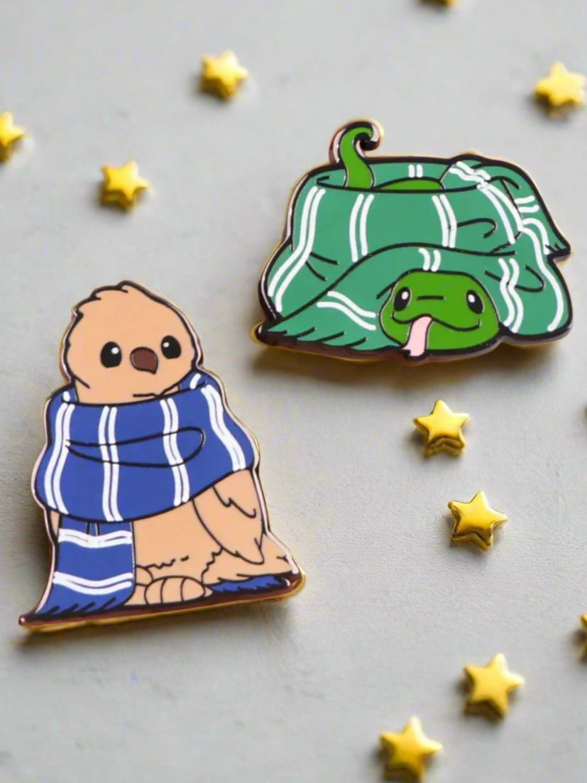 Cutesy Hogwarts House Pins