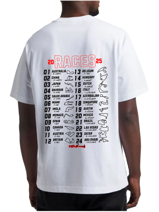 '25 Race Calendar Tee