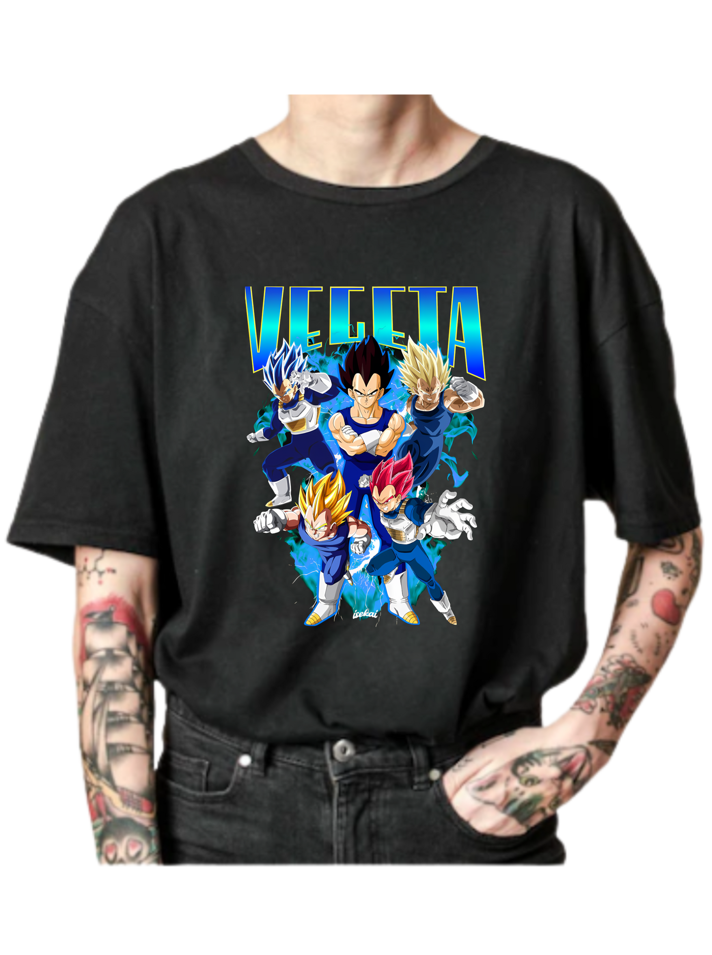 Vegeta 90s Retro Remix Tee