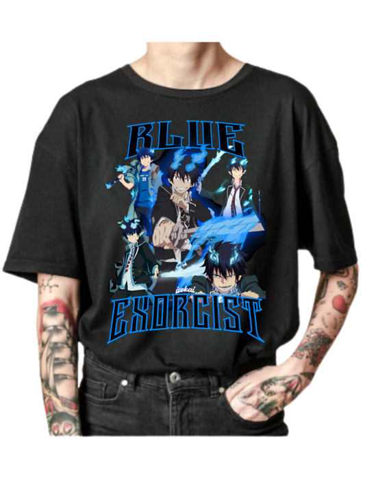 Blue Exorcist 90s Retro Remix Tee