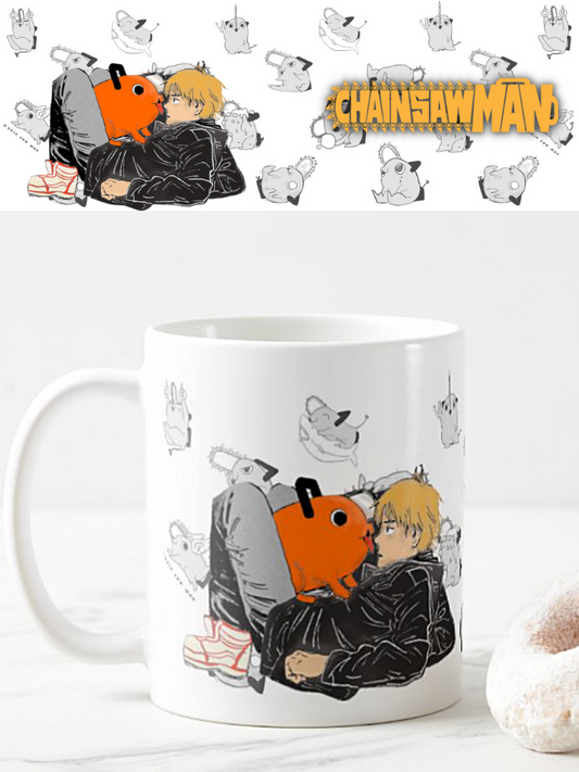 Denji x Pochita Mug