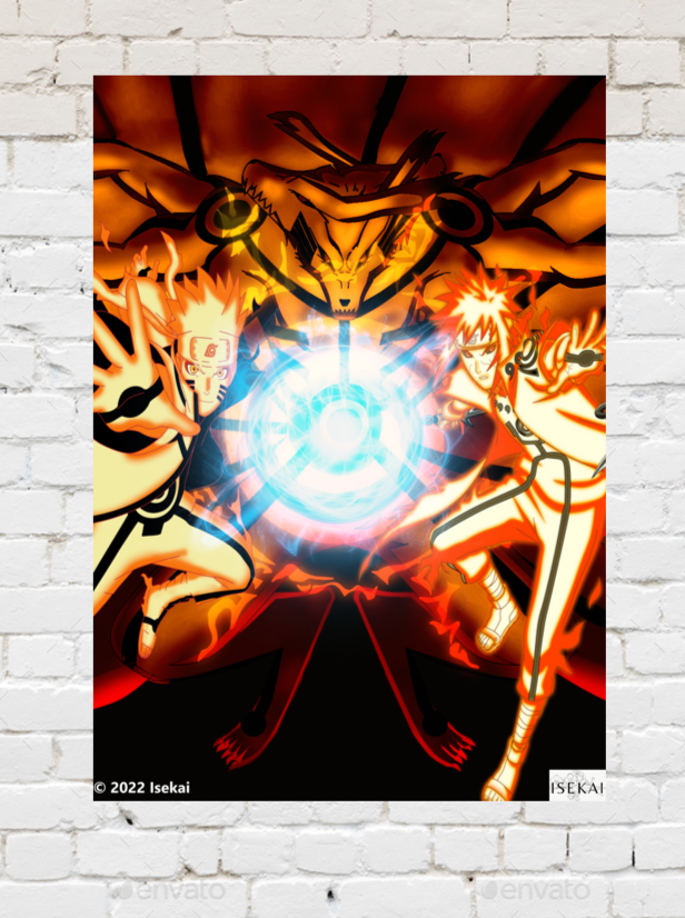 Naruto x Minato x Kuruma Poster